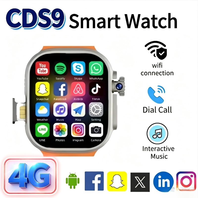 Smartwatch Watches For Women With Gps - 4G CDS9 Android Smartwatch – Drehbare