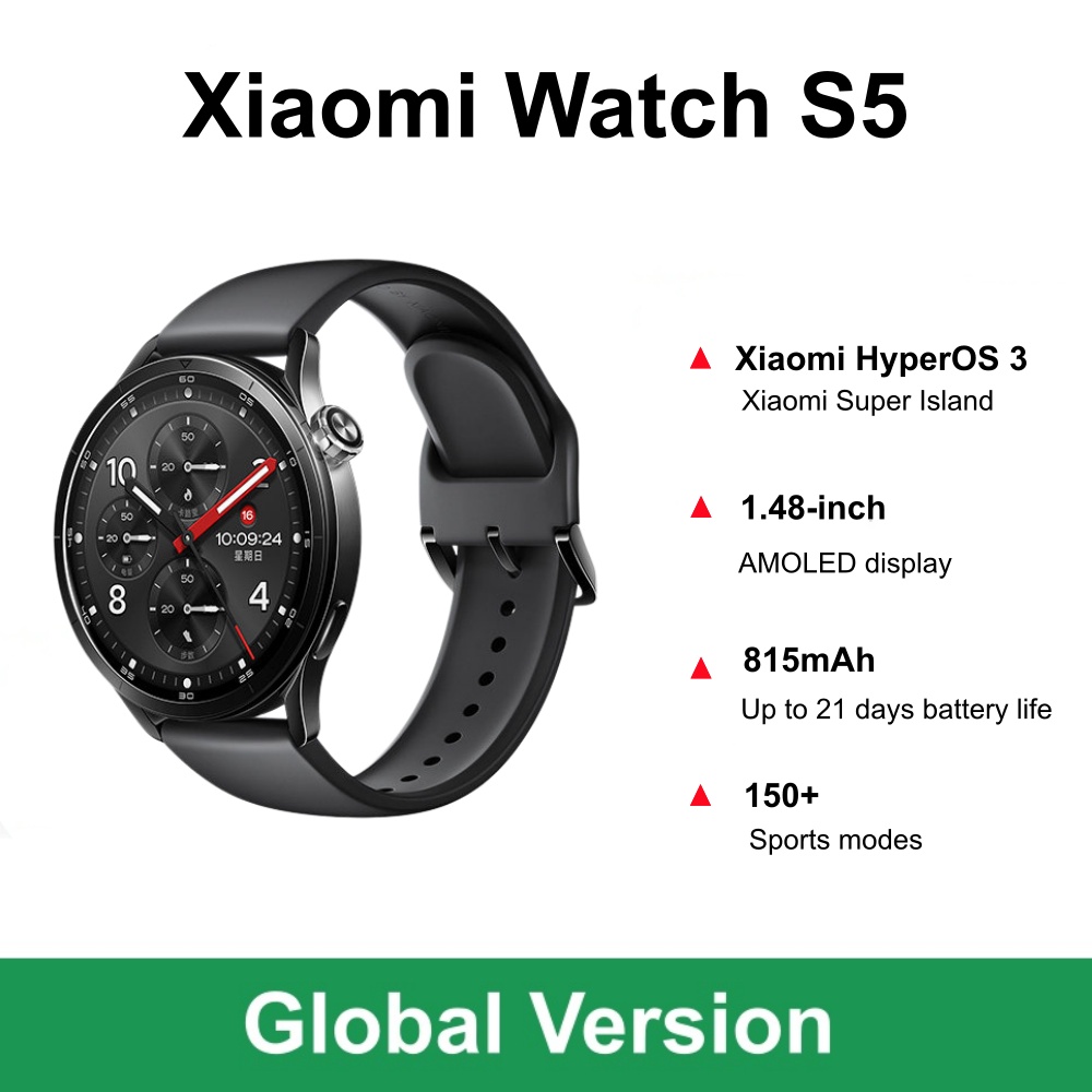 Timex Watches Smartwatch - Globale Version Xiaomi Watch S5 Smartwatch