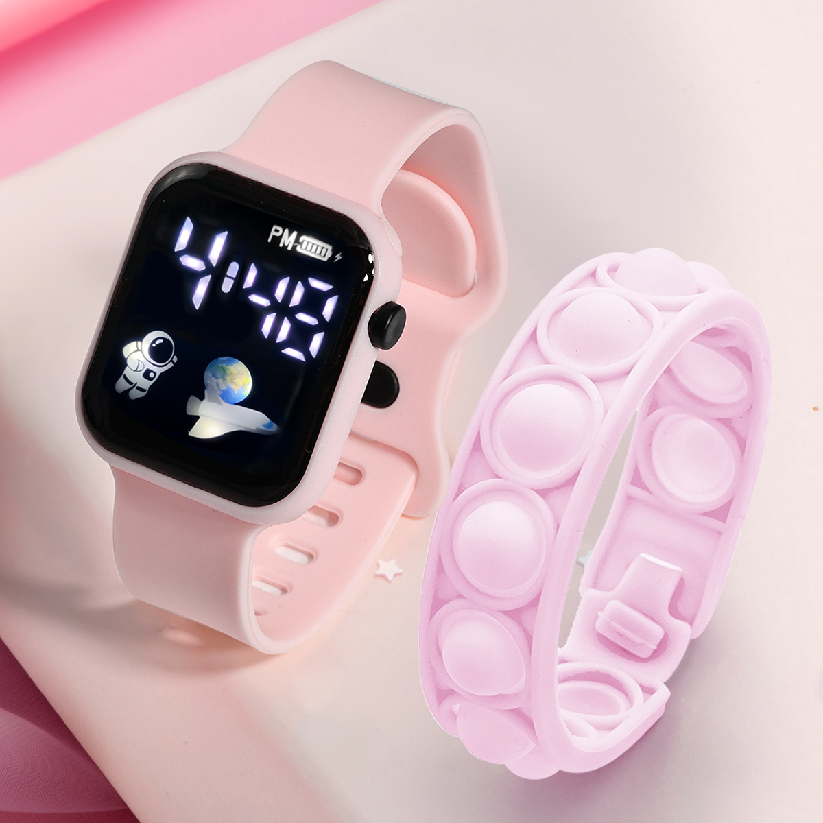 Smartwatch Watches For Girls - 2 Stück Kinder Smartwatch Armband einfache