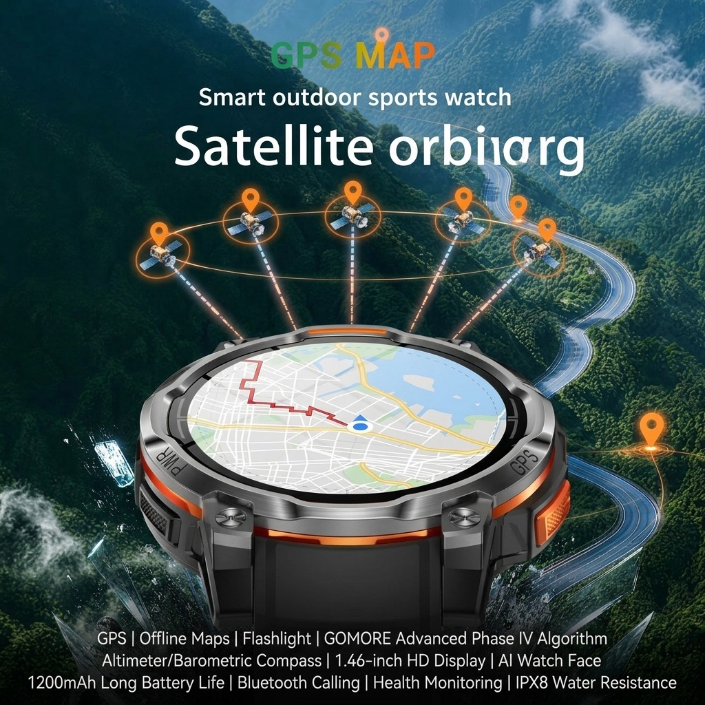 VWAR Neue Outdoor-GPS-Smartwat – Watch Vs Smartwatch Bewertung und Preis