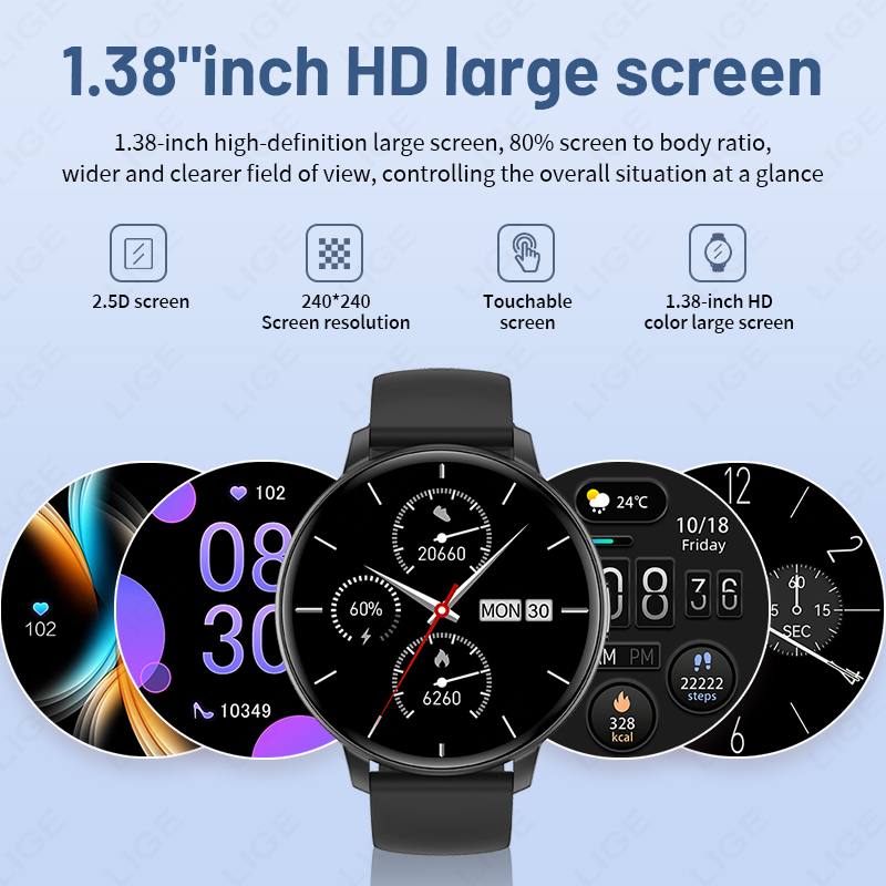 LIGE Neue 1,43 Zoll Bluetooth- – Watches Ladies Smartwatch Bewertung und Preis